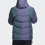 Men's adidas neo Colorful Sports Hooded With Down Feather Purple Jacket H45259