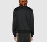 Gucci Vintage Plain Knit Zip-Up Jacket For Men Black 615731-XJCFQ-1060