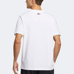 adidas Large Logo Printing Sports Short Sleeve White HE7431