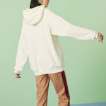 (WMNS) Gucci Cotton jersey hooded sweatshirt with Gucci Depuis 1921 cat print 'White' 717427-XJFNL-9095