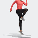 (WMNS) adidas Brand Logo Printing Round Neck Long Sleeves Swirl Fluorescent Red T-Shirt HD0645