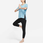 (WMNS) Nike AS W NY DF LAYER SS Top CERULEAN CJ9327-424