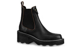 (WMNS) LOUIS VUITTON LV Beaubourg Chlsea Boots 'Black Brown White' 1A8947