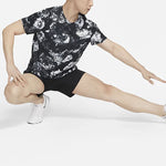 Men's Nike Pro Dri-FIT Color Block Printing Short Sleeve Black T-Shirt DQ5422-010