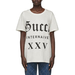 Gucci Guccy Series Cotton Short Sleeves Unisex White 492347X3P077561