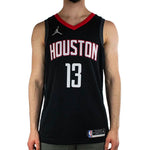 Air Jordan NBA SW Fan Edition 20-21 Season houston rockets LeBron James 13 Sports Basketball Jersey Black CV9478-016