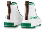 (WMNS) LOUIS VUITTON Squad Ankle Sneakers 'White Green' 1AADAP