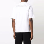 Men's Off-White FW21 Pattern Printing Round Neck Short Sleeve White T-Shirt OMAA119F21JER0170184