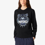 (WMNS) KENZO SS21 Printing Round-neck Swea Black FB52SW8244XA-99