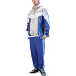 Li-Ning Sports Living Series Colorblock Zipper Hooded Jacket 'Beige White Blue' AFDS033-3
