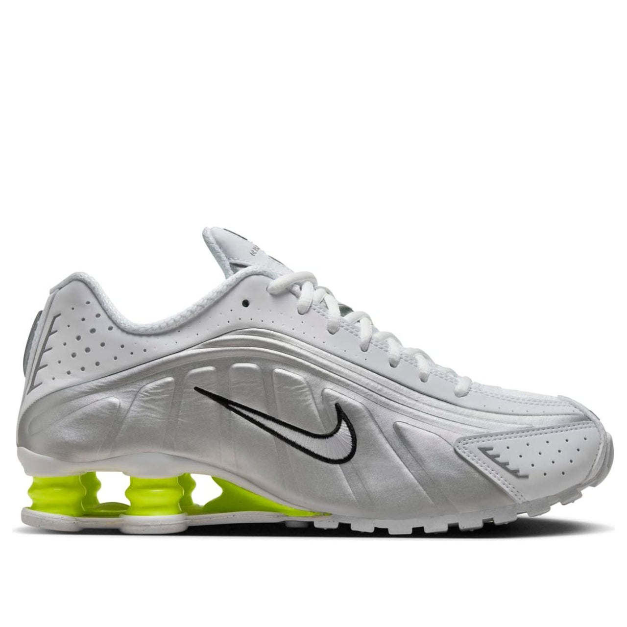 (WMNS) Nike Shox R4 'White Metallic Silver' AR3565-102