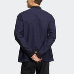 Men's adidas Terrex Voyg Ls s Solid Color Chest Zipper Pocket Detail Long Sleeves Navy Blue Shirt HN2041