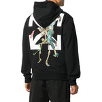 Off-White Pascal Printing Hooded Pullover Men Black OMBB034F20FLE0031010