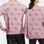 adidas Fi Bp1 Aop Swt Full Print Sports Round Neck Pullover Couple Style Pink HE7449