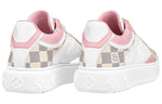 (WMNS) LOUIS VUITTON Time Out Sneakers 'White with Plaid and Logo Monogram' 1A9PYU