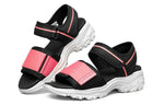 (WMNS) Skechers D'Lites 1.0 Sandals Black/Pink 119239-BKPK