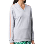 (WMNS) KENZO Back Logo V neck Sports Hoodie White F952SW774952-93
