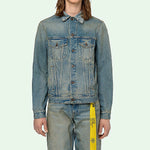 Off-White Arrow Denim Jacket Denim Blue OMYE005S203860037388