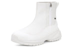 (WMNS) UGG Yose Zip Fleece Lined Snow Boots White 1112329-WHT