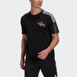 adidas Mufc Cny Tee New Year's Edition Manchester United Soccer/Football Sports Short Sleeve Black GK9414