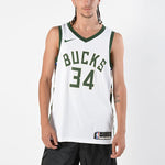 Nike Giannis Antetokounmpo Association Edition Swingman Basketball Jersey 34 SW 'White' 864429-100