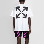 Off-White SS21 Printing Round Neck Short Sleeve White OMAA038R21JER0010110