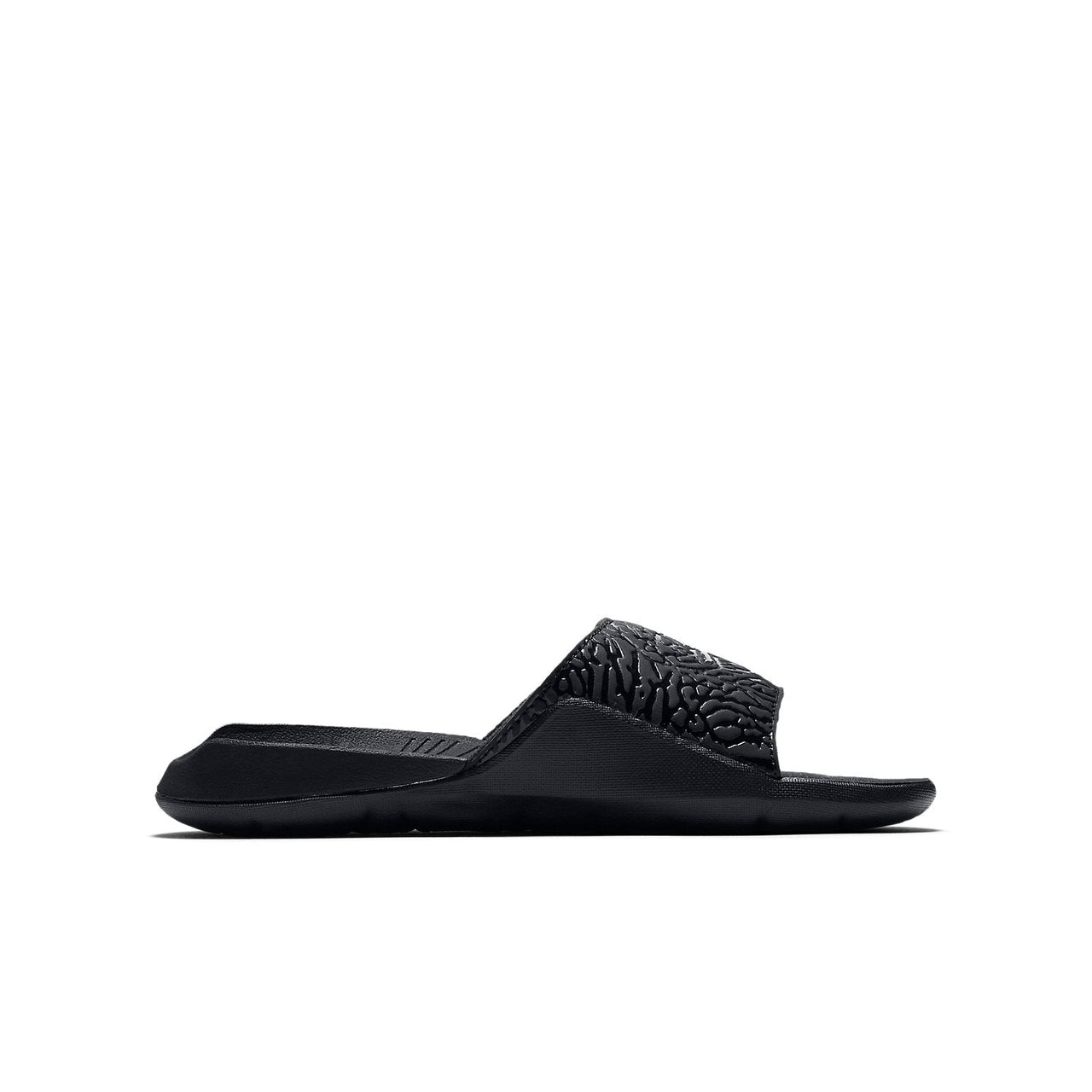 (GS) Air Jordan Hydro 7 V2 Burst Crack Black Slippers BQ6291-003