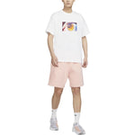 Men's Nike Eye Pattern Logo Printing Round Neck Casual Short Sleeve White T-Shirt DX5832-100