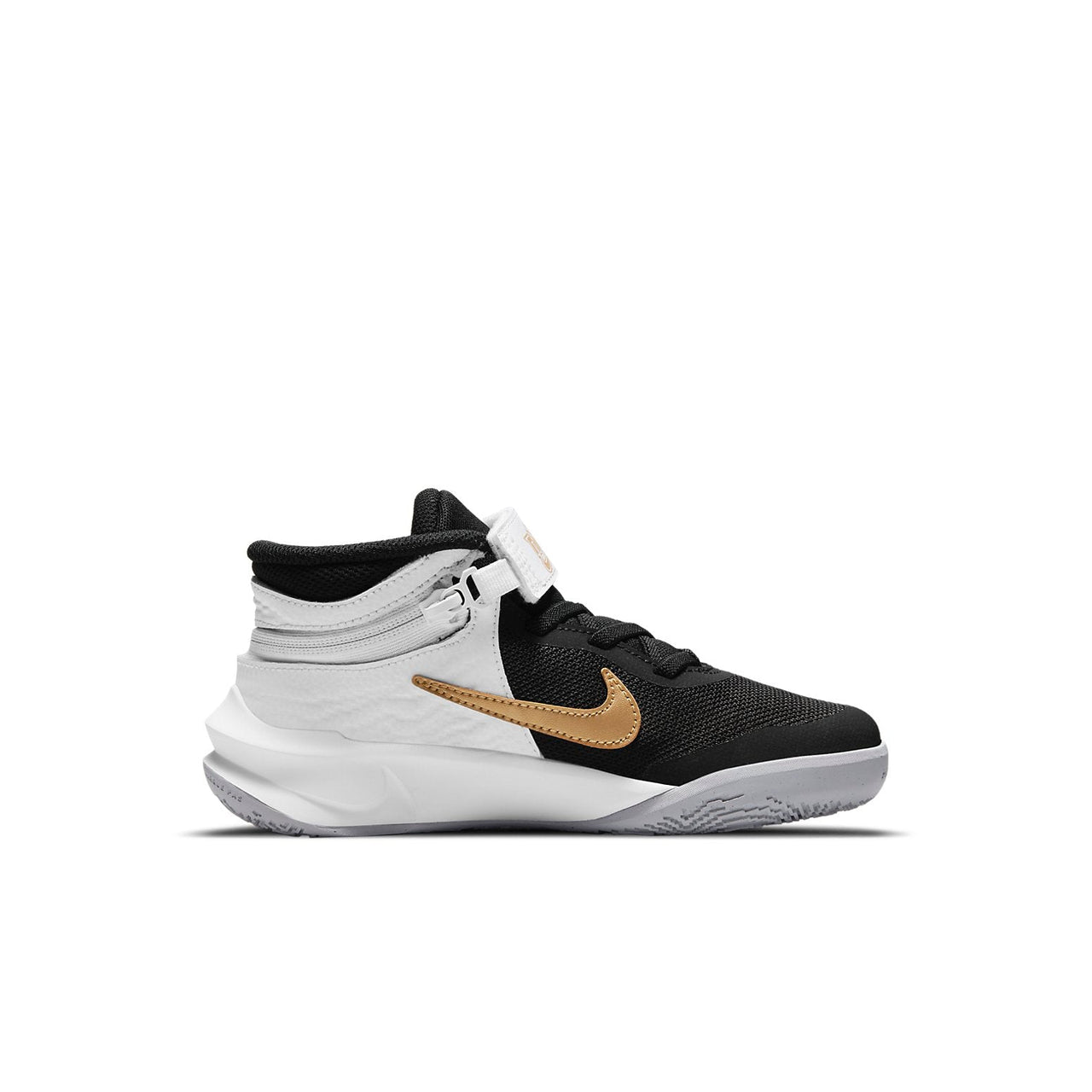 (PS) Nike Team Hustle D 10 FlyEase 'Black White Gold' DD7302-002