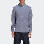 adidas originals x HUMAN MADE Crossover Embroidered Long Sleeves Shirt Blue GM4633