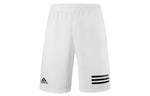 adidas Casual Stripe Solid Color Sports Shorts White GL5412