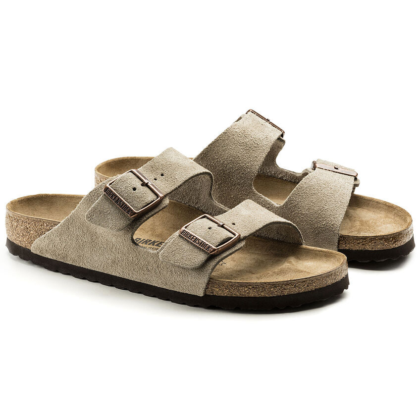 Birkenstock Arizona Suede Leather Sandals 'Taupe' 0051461