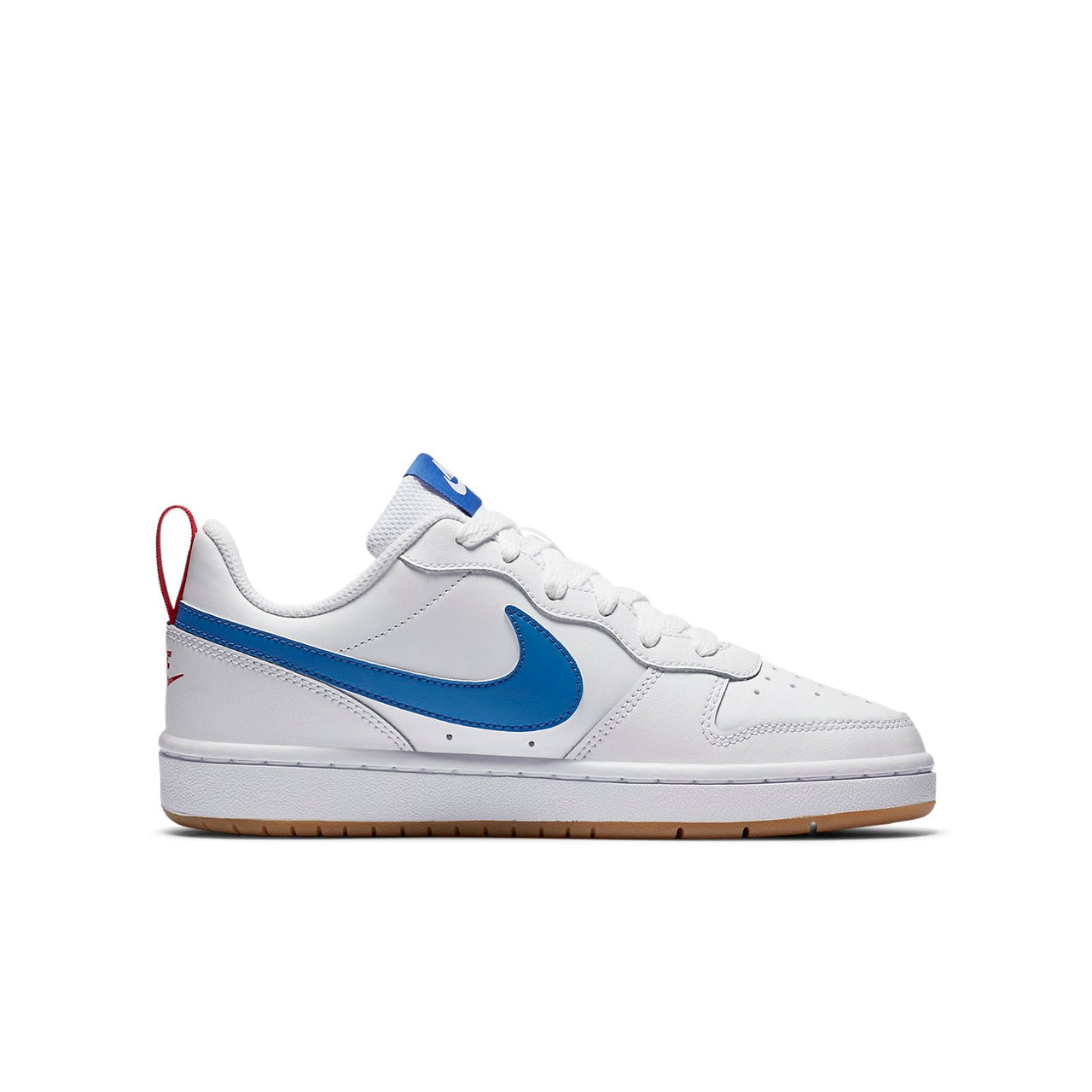(GS) Nike Court Borough Low 2 'White Blue Red' BQ5448-109