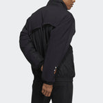 Men's adidas originals Bold Jacket Logo Printing Sports Padded Jacket Black HE6611