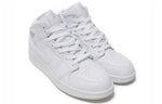 (GS) Air Jordan 1 Retro Mid 'White Pure Platinum' 554725-109