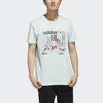adidas neo Faves Tee Short Sleeve Men's Green FP7380
