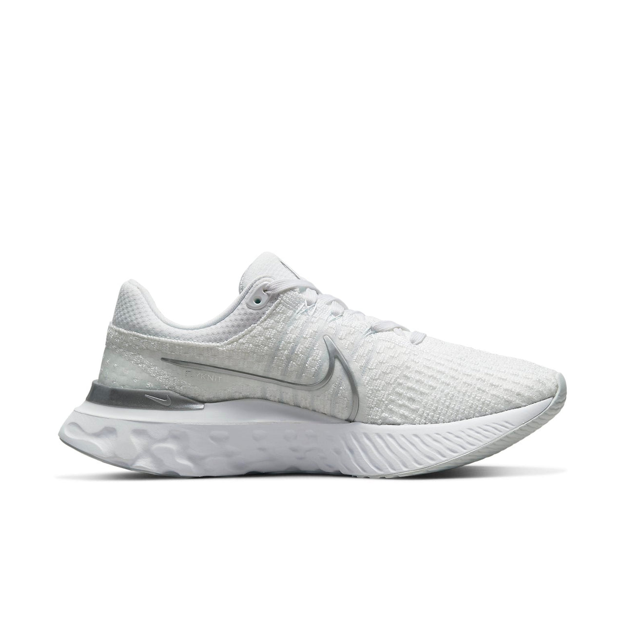(WMNS) Nike React Infinity Run Flyknit 3 'White Metallic Silver' DD3024-101