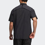 adidas Utl Ss Shirts Contrasting Colors Loose Sports Short Sleeve Shirt Black H13778