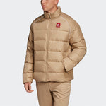 adidas originals Adicol Jacket 1 Stay Warm Solid Color raglan sleeve Stand Collar Down Jacket Beige EC7276