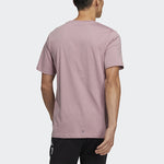 Men's adidas WJ T GFX Martial Arts Series Word Printing Round Neck Short Sleeve Purple Pink T-Shirt HE5161