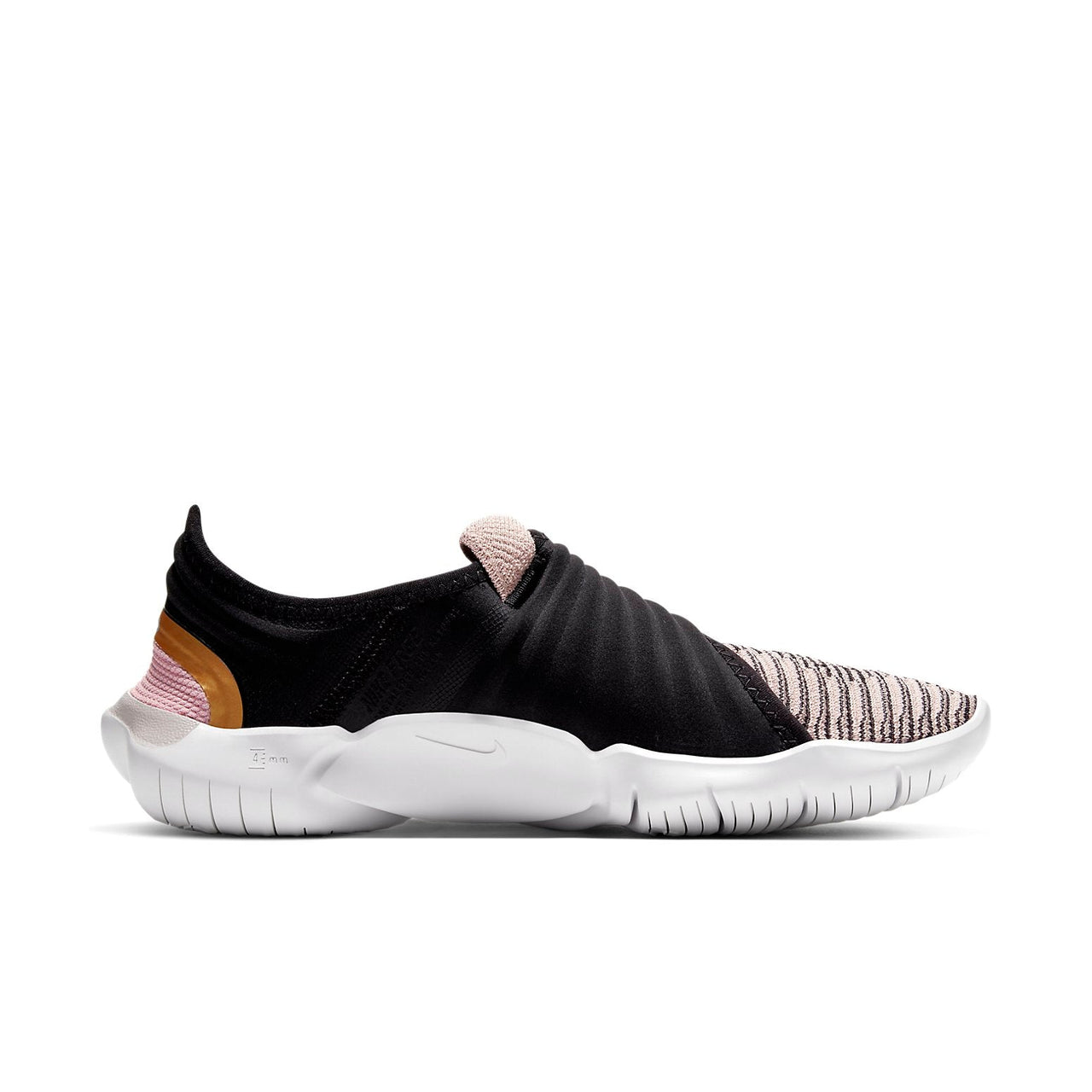 (WMNS) Nike Free RN Flyknit 3.0 For Black/Golden AQ5708-010
