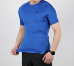 Men's Nike Pro Training Tight Short Sleeve Blue T-Shirt BV5632-480
