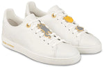 (WMNS) LOUIS VUITTON Frontrow Cowhide Cat Illustration Sneakers White 1A52EM