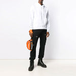 Off-White Diagonal Sleeve Unfinished Popover Hoody White OMBB034E19E300030191