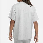 Nike Solo Swoosh Small Label Logo Solid Color Sports Round Neck Short Sleeve Gray CV0559-063