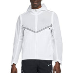 Nike Solid Color Woven Water Repellent Sports Hooded Jacket White DM4774-100