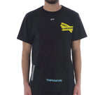 Off-White Yellow Arrow Short Sleeve Black OMAA002S181850061060