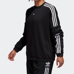 adidas originals Men's Ts Trefoil Sweatshirt Black ED7111