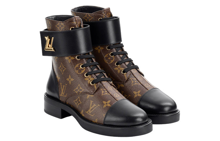 (WMNS) LOUIS VUITTON Wonderland Flat Ranger Boots 'Brown Monogram' 1AAV5W