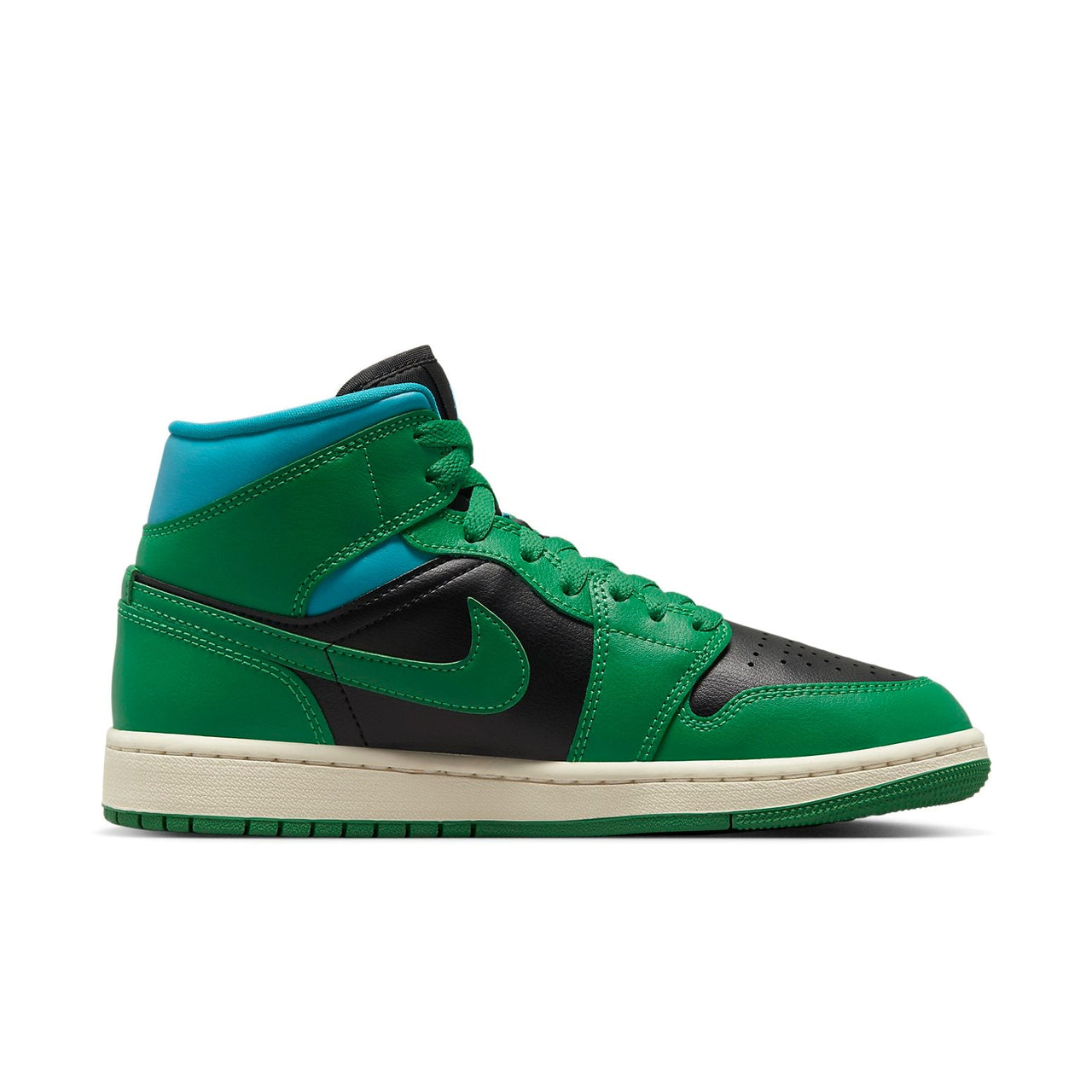 (WMNS) Air Jordan 1 Mid 'Green Black' BQ6472-033
